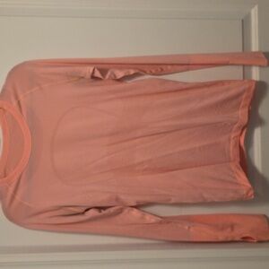 #46 Light Pink Lululemon Swiftly Tech Long Sleeve Size 10